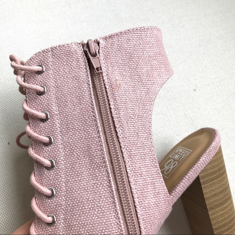 LAST ONE‼️S/6.5 Pink  Chunky Gladiator Heels! - Picture 8 of 8